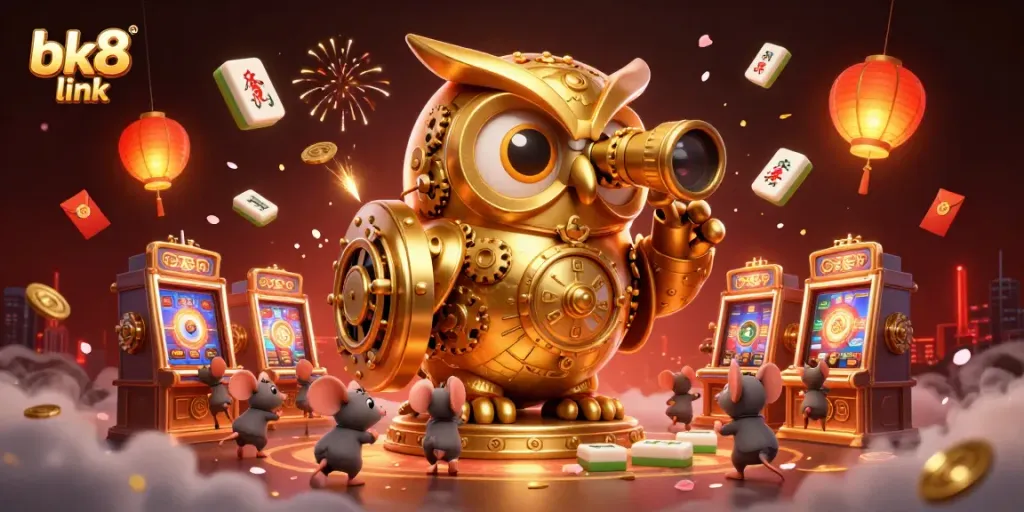 Experience the excitement of bk8 link in a dynamic casino scene filled with rich elements and characters.