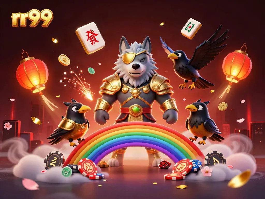 Experience the excitement of rr99 gaming with dynamic characters and vibrant casino elements.